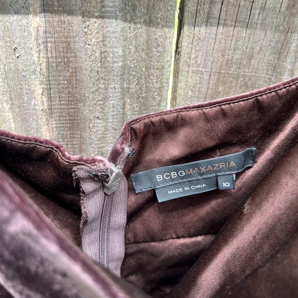 BCBGMaxAzria Chocolate Brown Ruffled Mini Dress Fairycore Y2K - Picture 3 of 5